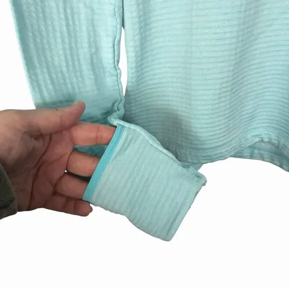 Nike Running Womens Therma Sphere Element Half-Zip Shirt Long Sleeve Blue Size S - Picture 3 of 13